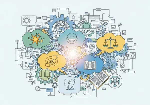 تمثيل تجريدي لسمات الشخصية التي يتم تحليلها