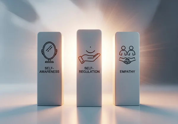 Abstract representation of emotional balance and growth