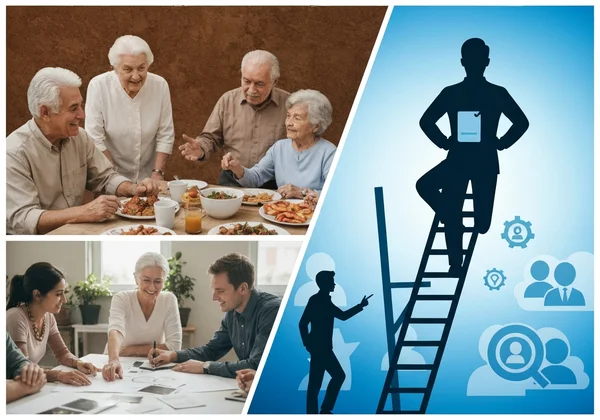 Collage di simboli culturali collettivisti e individualisti